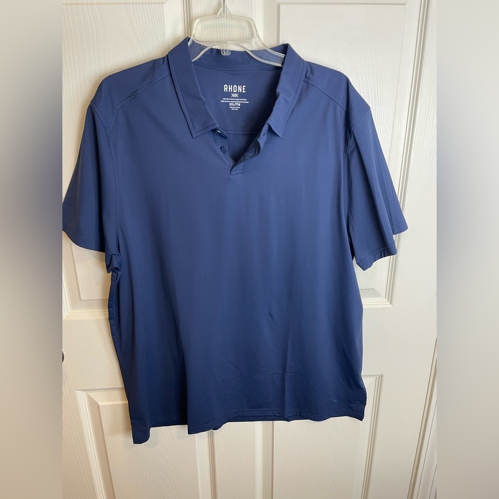 new Rhone Men's Commuter navy  Blue Polo Shirt XXL